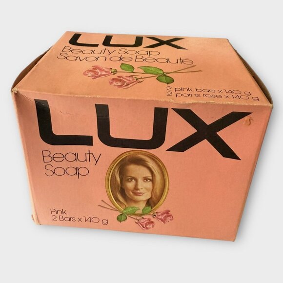 Vintage Lux Pink Beauty Bar Soap 2 Bars 140 ml/4.9 Oz New In Box - Picture 3 of 7